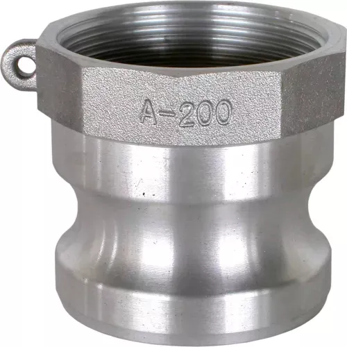 1-1/4" Aluminum Camlock Fitting - Male Coupler x FPT Thread