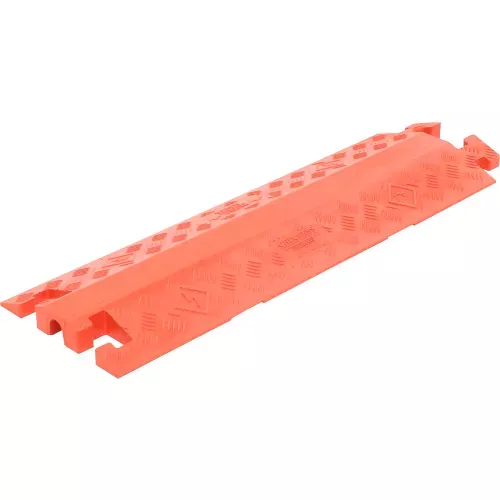 1-Channel General Purpose Drop Over Cable Guard, 36"L x 11-1/2" x 1-5/8"H, Orange