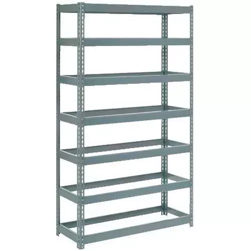Global Industrial 7 Shelf, Heavy Duty Boltless Shelving, Starter, 48"W x 24"D x 84"H, No Deck
