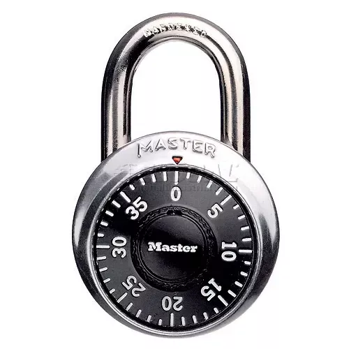 Master Lock® Combination Padlock With 3/4" Shackle, No Control Key Access - Pkg Qty 5